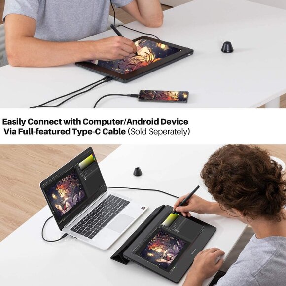 13.3 inch Graphic Tablet With Screen Full-laminated Pen Display GAOMON PD1320 - Picture 5 of 11